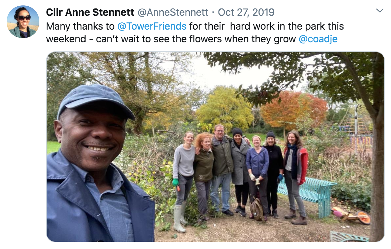 Twitter post about pruning