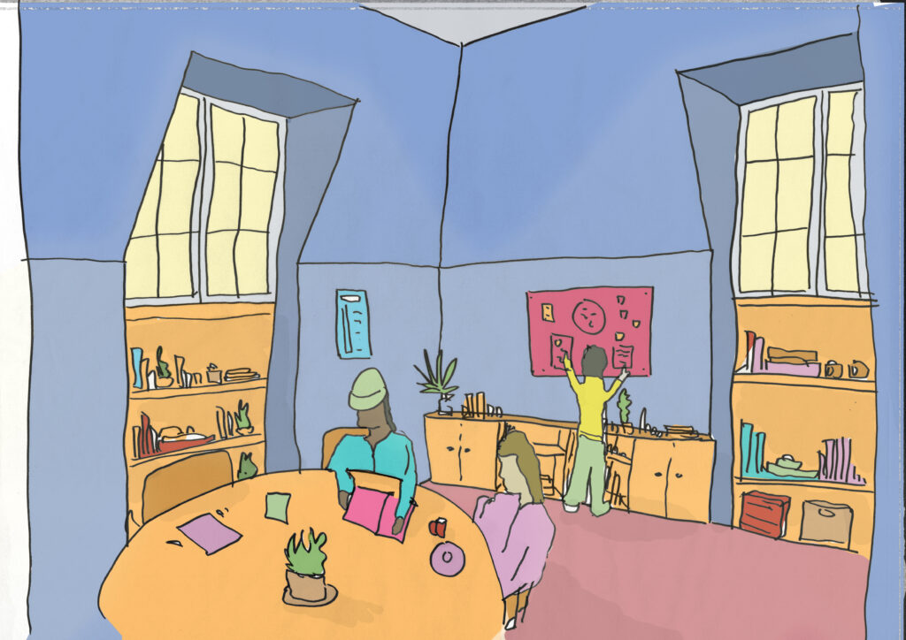 Illustration of what a room might look like