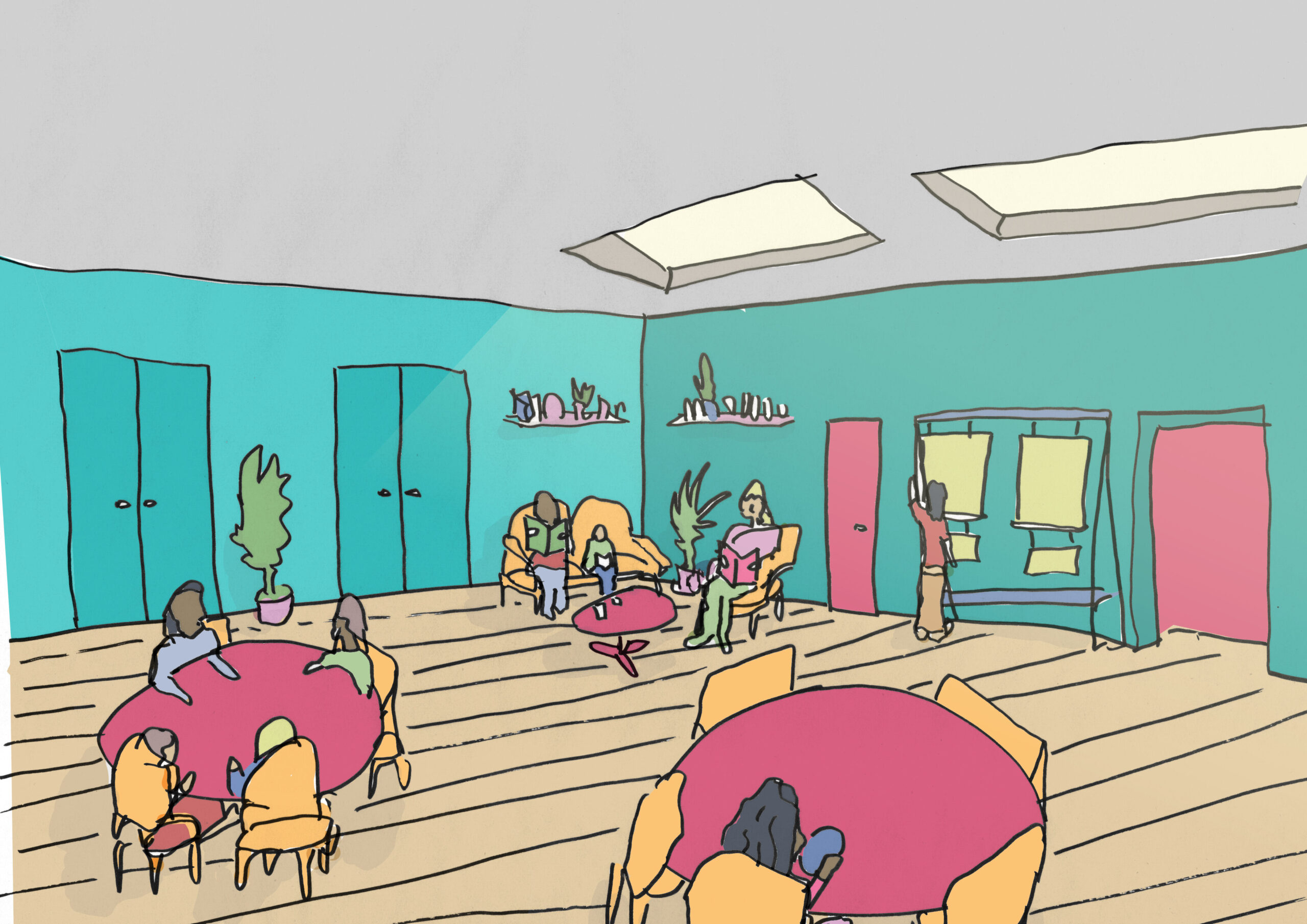Illustration of what the event space might look like
