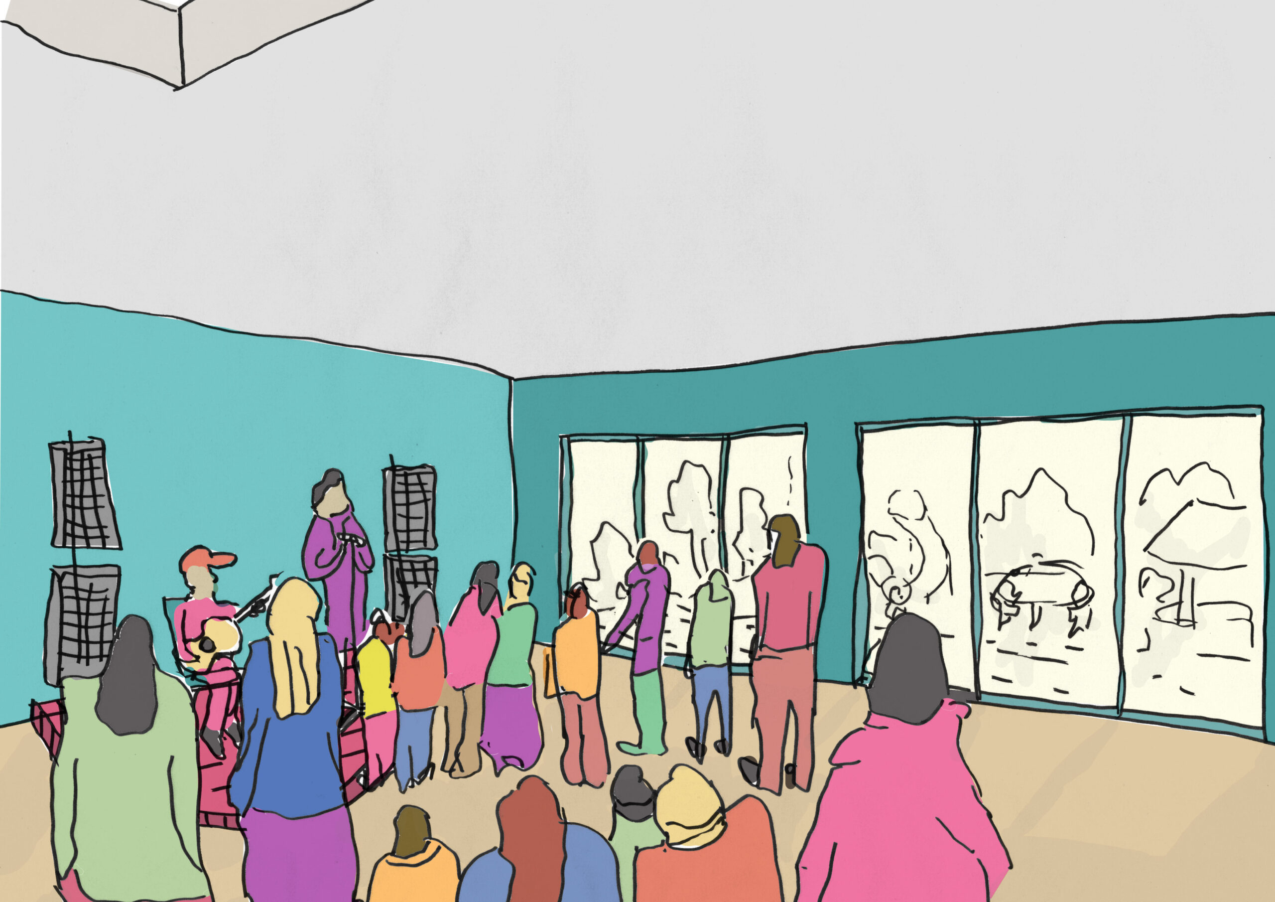 Illustration of what the event space might look like